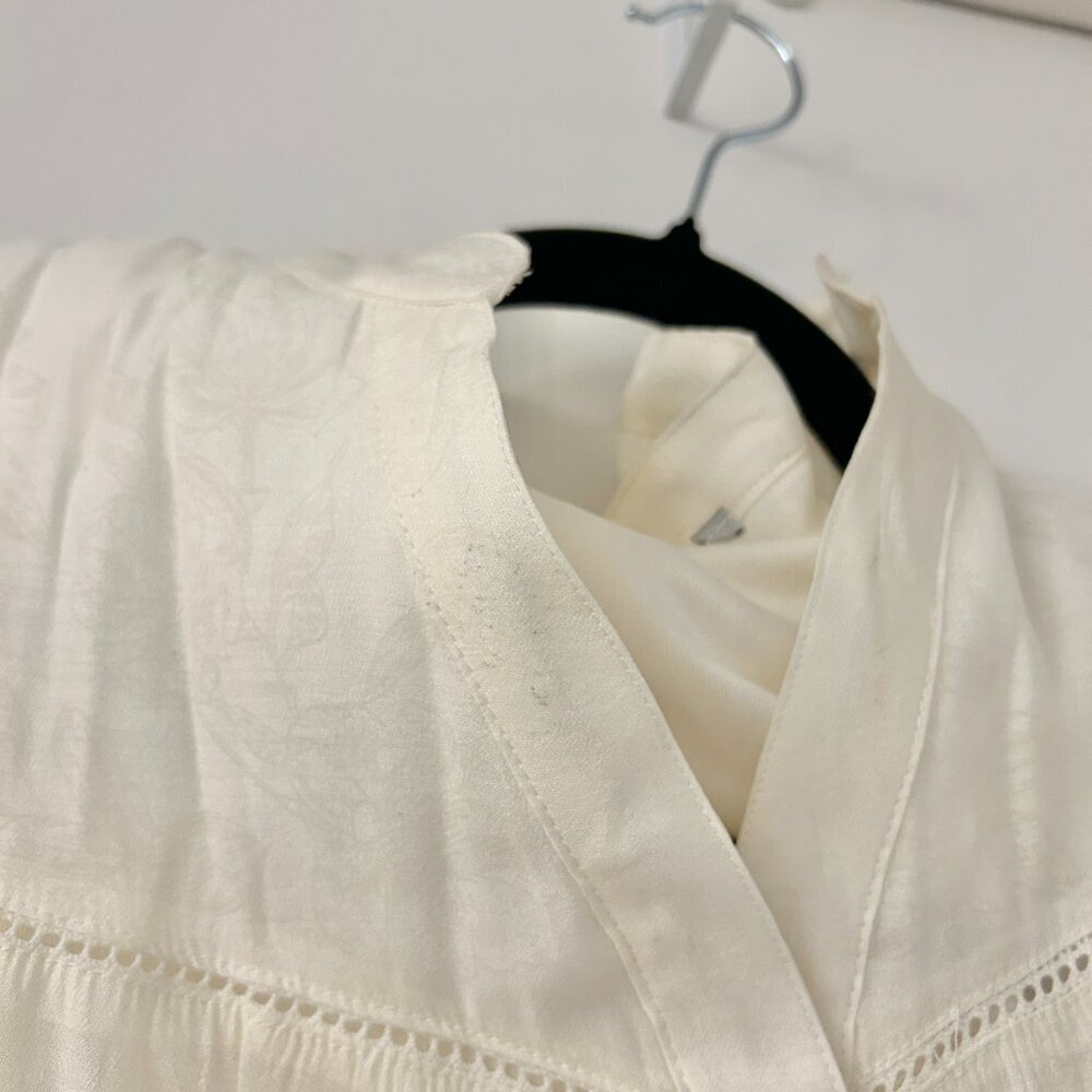 Baltic Born Brenna Button Midi Dress with Pockets in Cream Size L NWOT - Picture 11 of 12